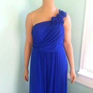 Royal blue wedding dress